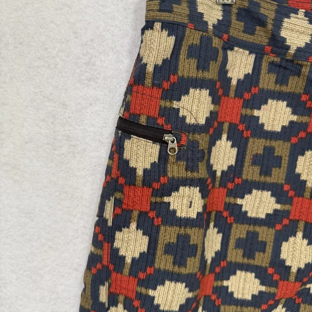 Patagonia Board Shorts Mens 38 Multi Ikat Swim Surf Quick Dry Nylon Zip Pocket